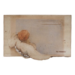 Sylviane Canini, Immersion: The Woman in the Bath, Original Etching For Sale