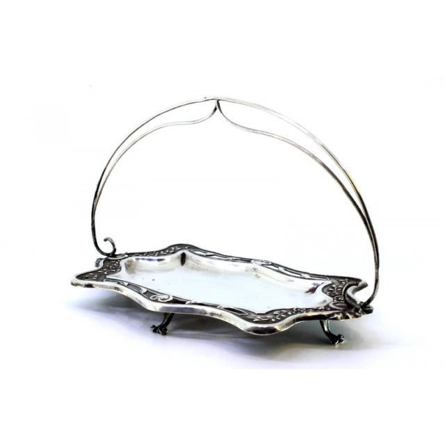 Cut-Out Silver Ring with Double Handle For Sale - Image 6 of 8