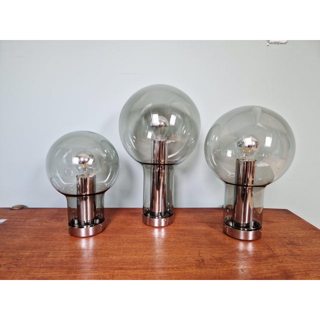 Mid-Century Modern Trio of Maxi Globe Ceiling Lights from Raak Amsterdam, 1960, Set of 3 For Sale - Image 3 of 17