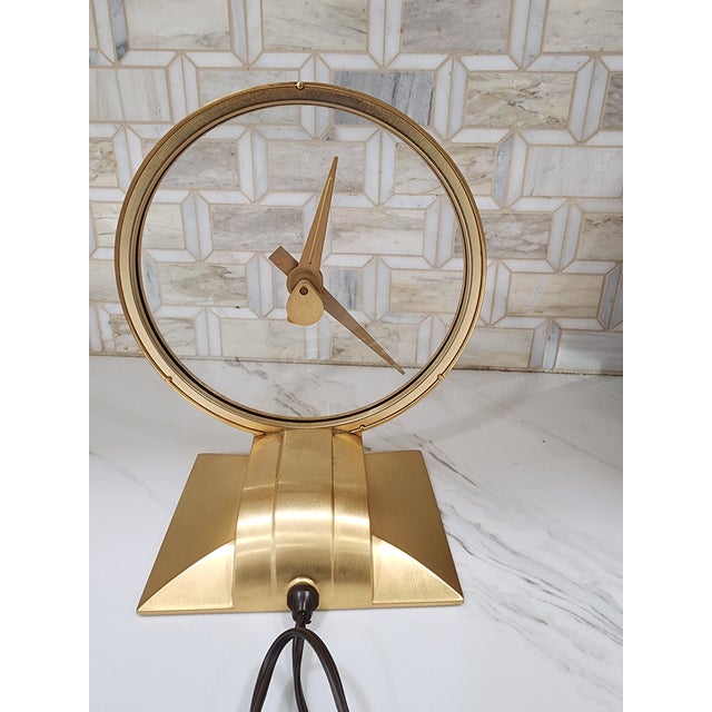 Mid-Century Modern Mid 20th Century Modern Jackson Mystery Clock For Sale - Image 3 of 6