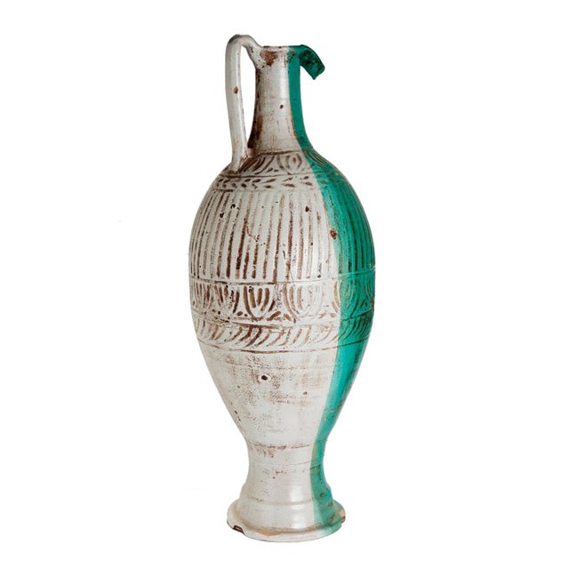 Mid 20th Century Moroccan Ceramic Urn For Sale In Los Angeles - Image 6 of 11