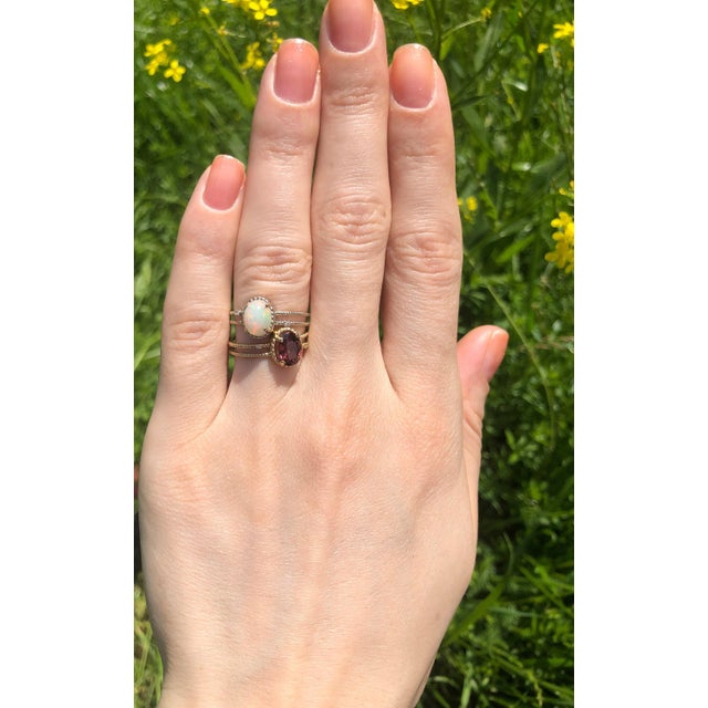 Red garnet gold ring. Natural garnet 14k gold ring. Oval Garnet Ring. January Birthstone Ring. Dainty Garnet Ring. Garnet...