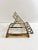 Brass Vintage Ornate Brass Folding Book Stand For Sale - Image 8 of 12