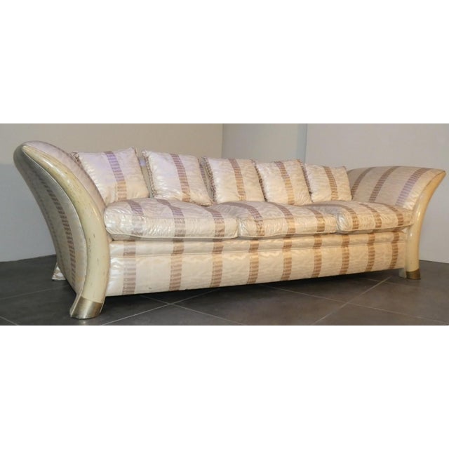 Colonial Style Sofa and Armchair with Saber-Shaped Resin Feet, Italy, 1970s, Set of 2 For Sale - Image 12 of 18