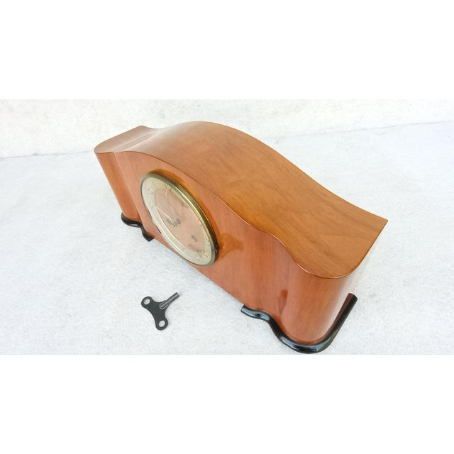 1950s Mantel Clock by Jindrich Halabala, 1958 For Sale - Image 5 of 15