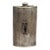 Early 20th Century Art Deco Monogrammed Nickel Silver Flask For Sale