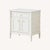 White-lacquered solid hardwood wood nightstands from Williams-Sonoma Home's discontinued Hampstead collection, hand-turned...