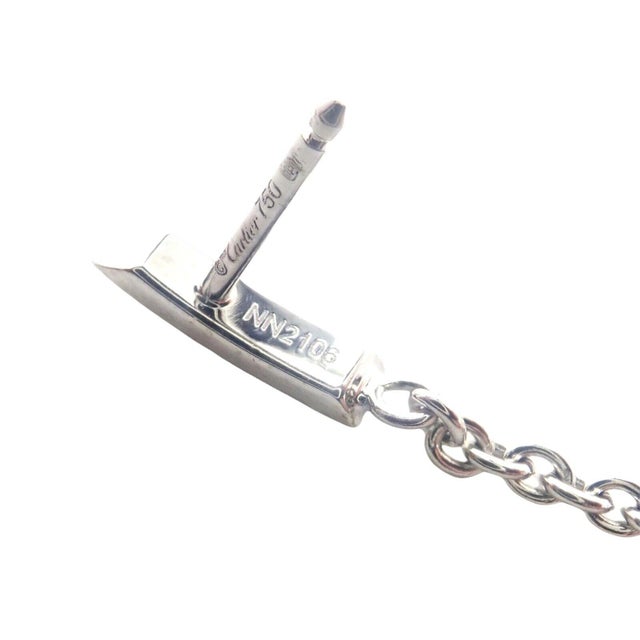 Cartier 18k White Gold Diamond Mon Amour Dangle Heart Earrings, Pair For Sale In Philadelphia - Image 6 of 9