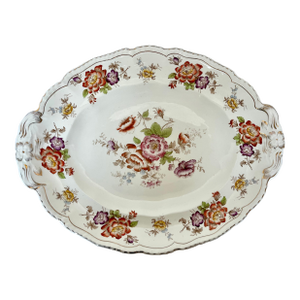 Antique 1890s John Maddock and Sons Old England China 17" Serving Platter