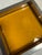Amber Vintage Amber Glass and Chrome Tray / Catchall Dish For Sale - Image 8 of 8