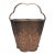 19th C Repousse Copper Nepal Scallop Bucket For Sale
