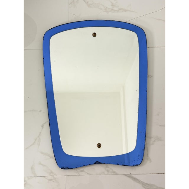 Mid-Century Modern Wall Mirror in the style of Cristal Arte, 1960s For Sale - Image 11 of 11