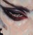 VAMPIRE - The Slow Drip of Time by Michelle Kohler | Oil on canvas Portrait of a woman with dark features. For Sale - Image 4 of 5