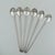 Mid-Century Modern Silverplate Leaf Design Cocktail Stirrer Straws Sipper Spoons Denmark - Set of 6 For Sale - Image 11 of 16