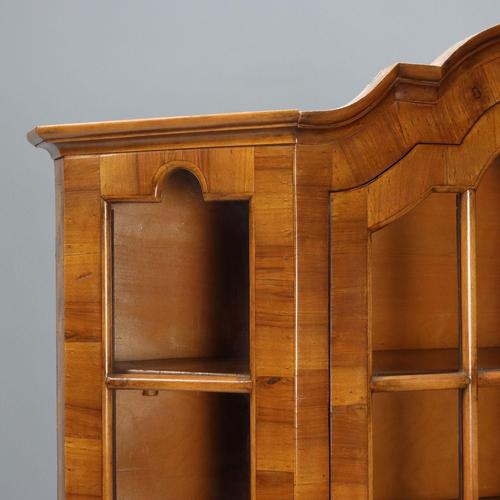 Walnut Showcase Cabinet For Sale - Image 5 of 11