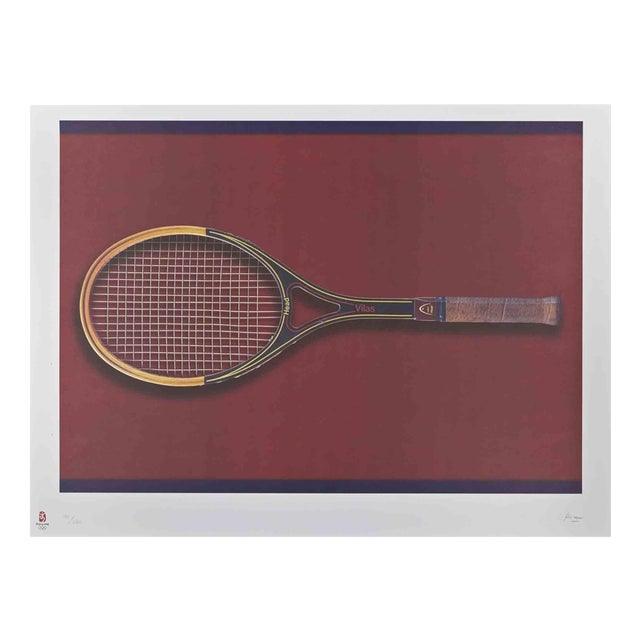 Fabio Mauri, Tennis, Olympic Games, Beijing, 2008, Lithograph For Sale