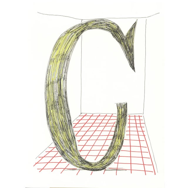 1990s 'C' From 'Hockney's Alphabet' by David Hockney For Sale