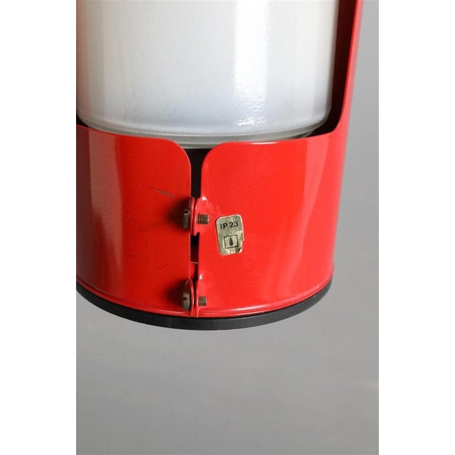 Black Danish Red U 99 Wall Lamp with Opal Glass Lampshade from Abo Randers, 1970s For Sale - Image 8 of 10