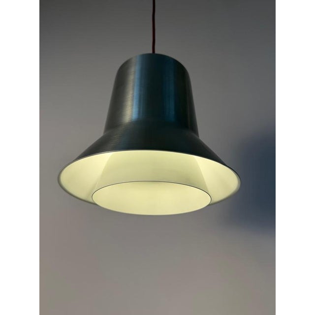 Metal Silver and White Auditorie 1 Pendant Lamp by Svend Middelboe for Nordisk Solar For Sale - Image 7 of 11