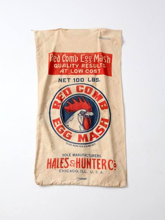 Vintage feed bags clearance