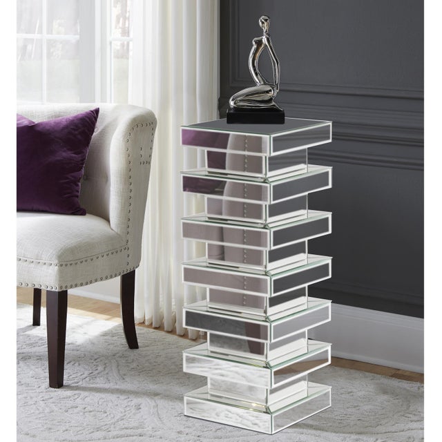 2020s Mirror on Mirror Stepped Pedestal For Sale - Image 5 of 5