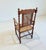 Antique Victorian Walnut Barley Twist Library Armchair with Cane Seat, 1890s For Sale - Image 3 of 12