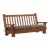 A French Heavy Oak Brutalist Style Open Arm Sofa Frame, C. 1960. For Sale