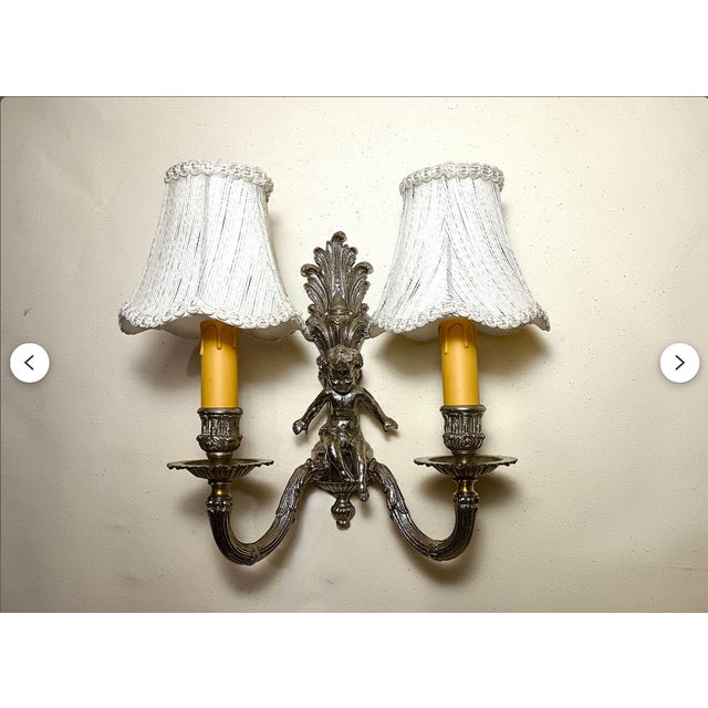 Wall Lights in Silvered Bronze, 1960s, Set of 2 For Sale - Image 16 of 17