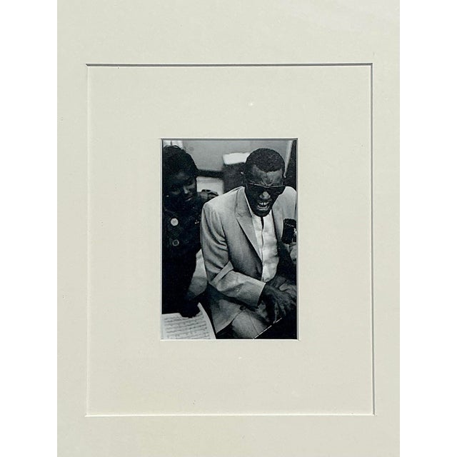 Wood Vintage MCM Original Tour Photograph of Ray Charles For Sale - Image 7 of 12