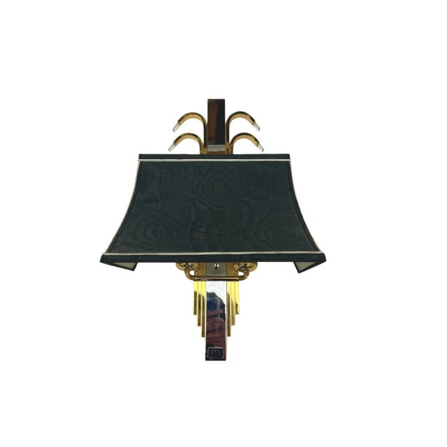 1970s Skyscrape Wall Lamp in Brass and Chrome from WKR Leuchten, 1970s For Sale - Image 5 of 13