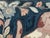 "The Faithful Companion" American Folk Art Hound Pictorial Hooked Rug, 1920s For Sale - Image 9 of 18