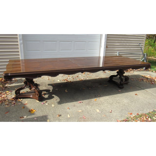 Late 19th Century Karges Furniture French Dining Room Set Ten Chairs