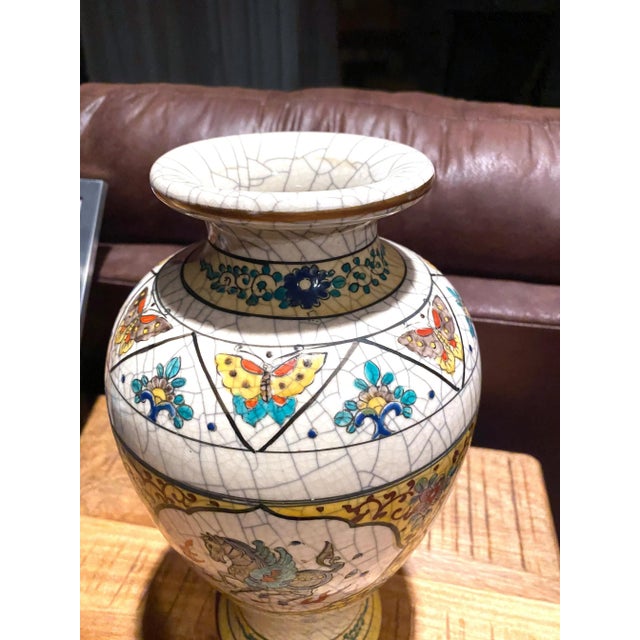 Mid 20th Century Large Vintage Japanese Pegasus Vase For Sale - Image 5 of 9