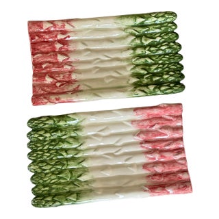 LastCHANCE!Studio Art Asparagus Platters - A Pair For Sale