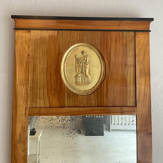 Biedermeier Mirrors in Cherry, 1820, Set of 2 For Sale - Image 13 of 14