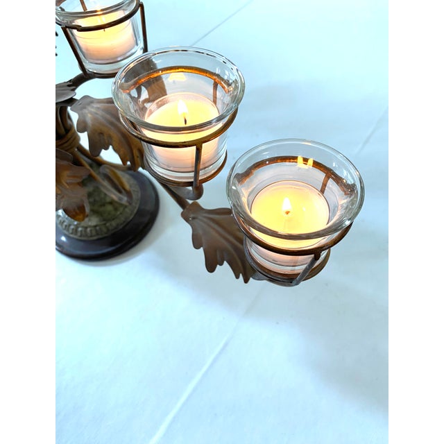 Low Profile Candelabra Centerpiece For Sale - Image 9 of 10