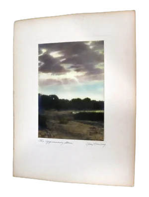 Percy Murray The Approaching Storm Signed Vintage Photo