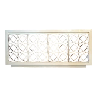 Mitchell Gold + Bob William Lawson Chest - Vintage With Mirrored Front For Sale