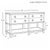 Tan Matthew Izzo Home Richmond Cerused Oak Four Drawer Console Table With Open Cane Shelf For Sale - Image 8 of 8