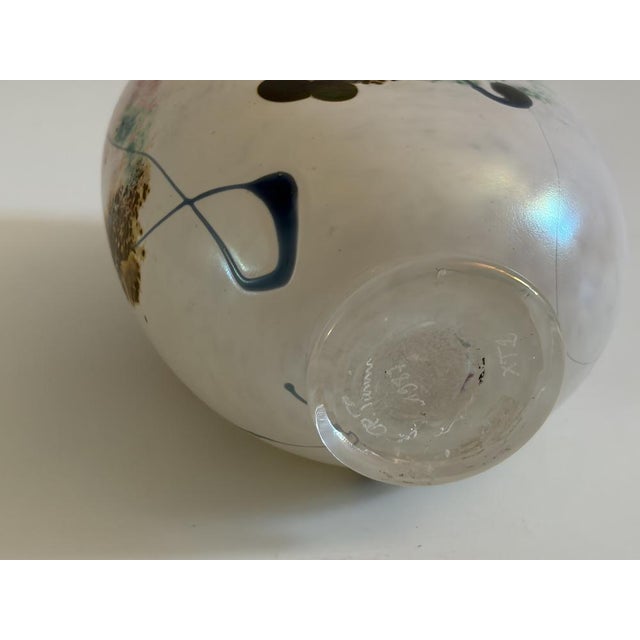 Purple Studio Glass Vase by Robert Pierini, 1987 For Sale - Image 8 of 10