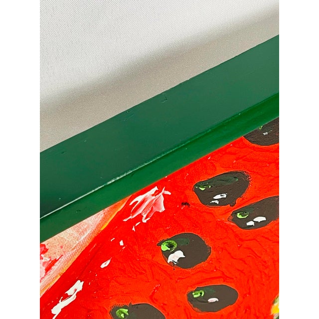 Bold Expressionist Watermelon Still Life Painting by Artist, Rebecca Williams For Sale In Cincinnati - Image 6 of 10