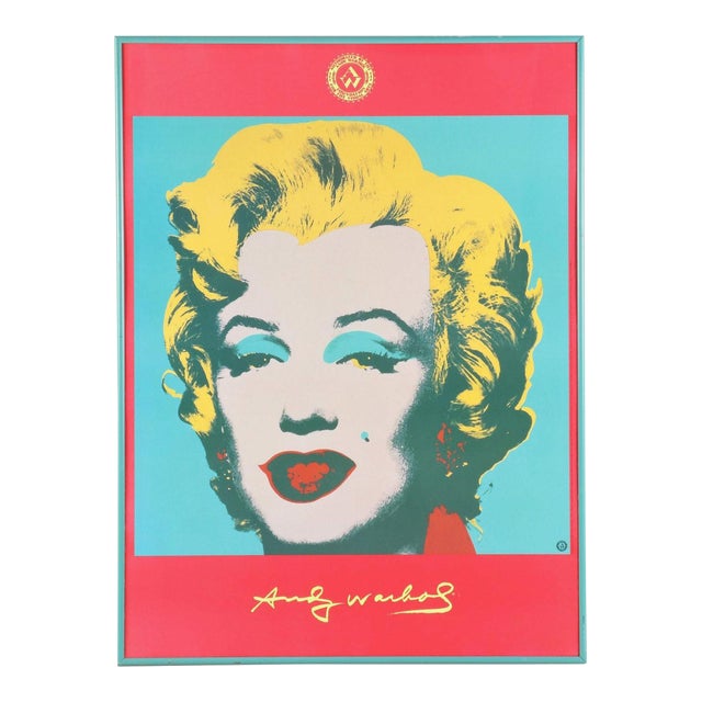 Andy Warhol Foundation Marilyn Offset Lithograph Poster 1996, Framed For Sale