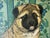 American 1970s Puppy Dog Portrait in Gold Frame For Sale - Image 3 of 3