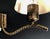 Metal Brass Wall Lamp with Silk Shades, 1930s For Sale - Image 7 of 14