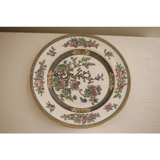 Pair of 19th C. Minton Chinoiserie Ironstone "Indian Tree" Soup Plates For Sale - Image 12 of 14