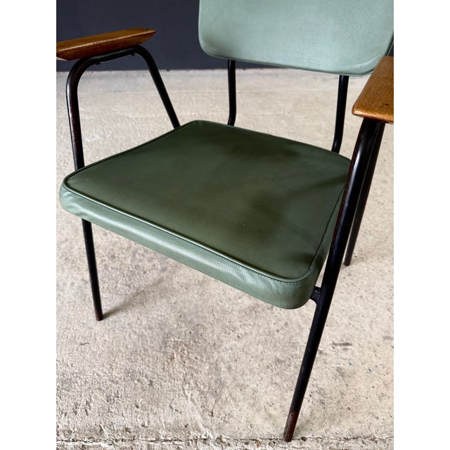 Space Age M Armchair by Pierre Guariche for Meurop, 1950s For Sale - Image 12 of 17