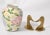 Vintage 1960s Mediterranean Hand Painted Glazed Flower Vase Rose Motif For Sale - Image 12 of 12