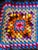 Black Granny Square Cottagecore Rainbow Afghan For Sale - Image 10 of 12