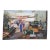 Mid Century Latino Mexico Market Painting For Sale