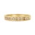 Haus of Brilliance 14K Yellow Gold Plated .925 Sterling Silver 1/2 Cttw Channel Set Round Champagne Diamond 11 Stone Band Ring (K-L Color, I1-I2 Clarity) - Size 6 For Sale - Image 4 of 6